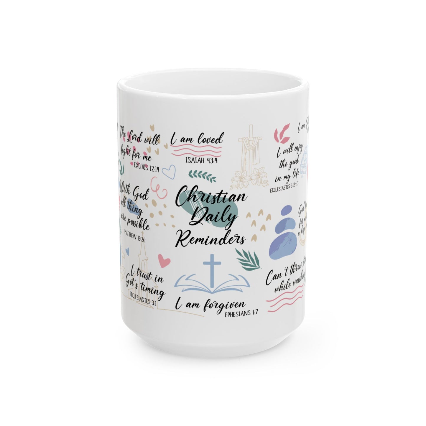 Christian Motivational Mug | Daily Reminders | Inspirational Gifts for Women | Faith-Based Coffee Cup, Encouragement Mug, Unique [...]