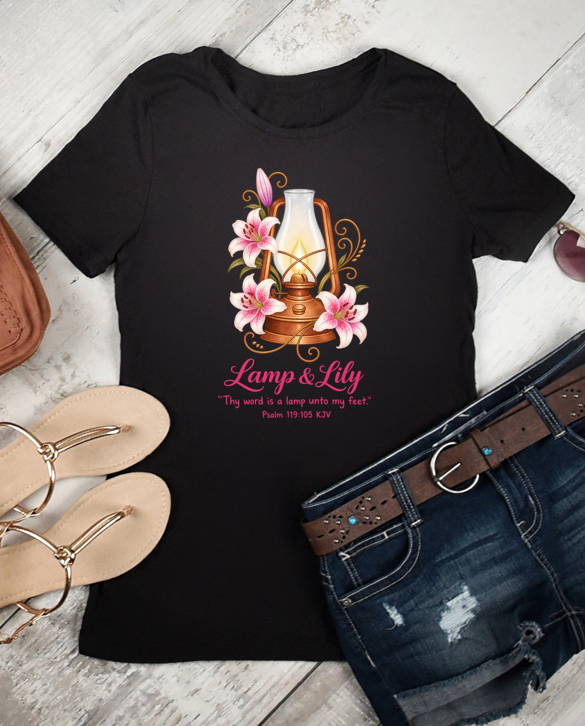 Faith Graphic Tee – Lamp & Lily | Christian Women's T-Shirt